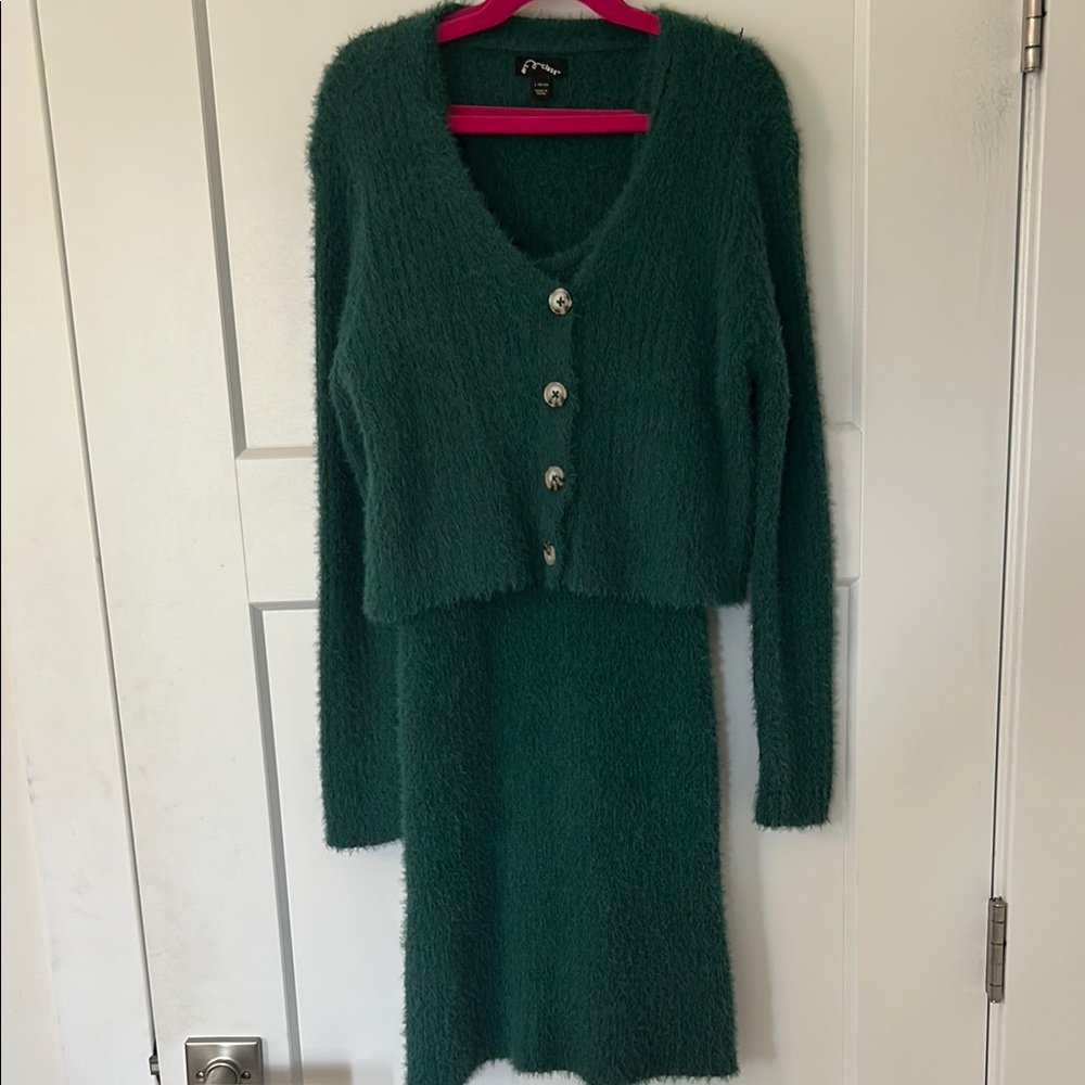 Art Class Green Casual Dress